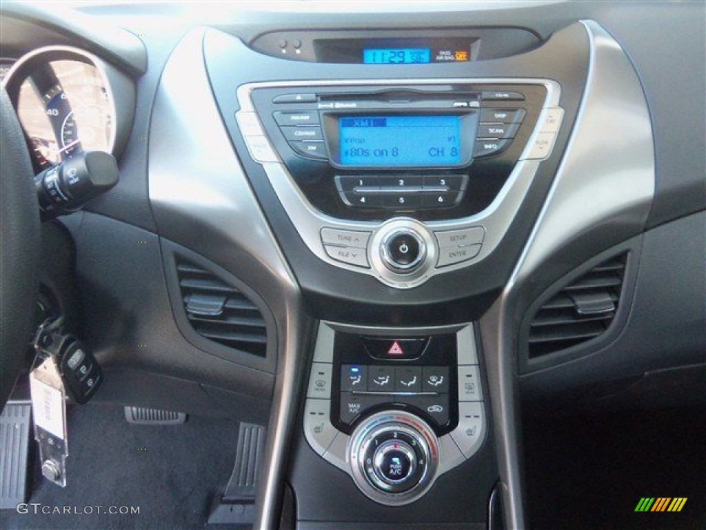 2013 Elantra Coupe GS - Black Noir Pearl / Beige photo #12