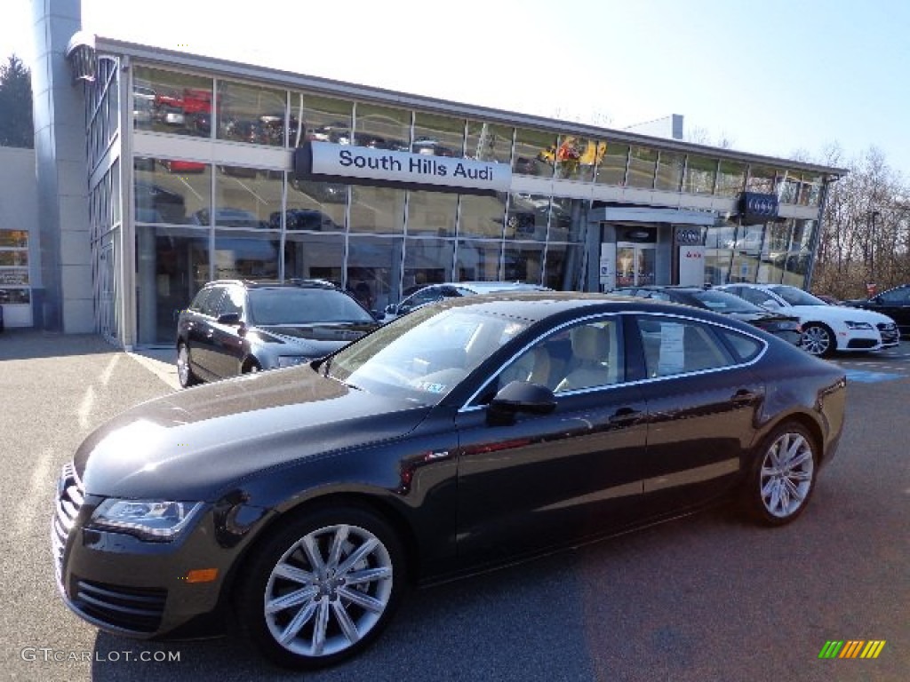 2012 A7 3.0T quattro Premium - Dakota Grey Metallic / Velvet Beige photo #1