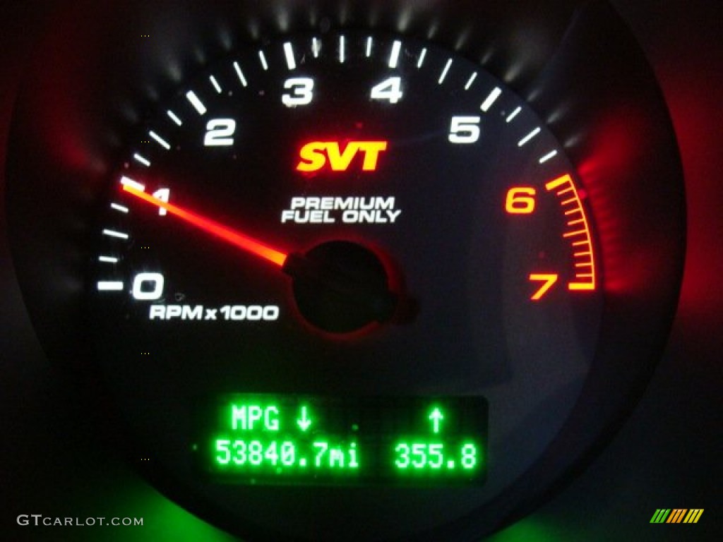 2008 Ford Mustang Shelby GT500 Coupe Gauges Photo #74113323