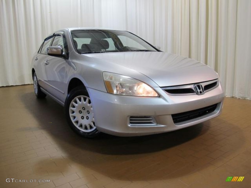 2006 Accord Value Package Sedan - Alabaster Silver Metallic / Black photo #2