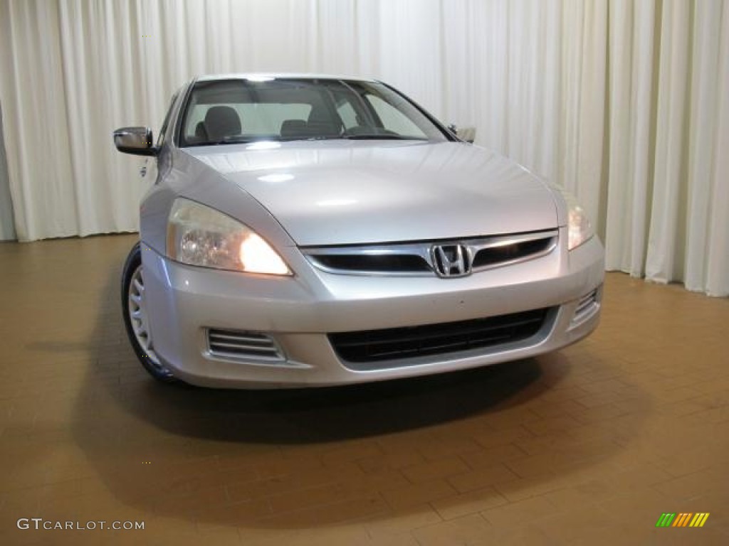 2006 Accord Value Package Sedan - Alabaster Silver Metallic / Black photo #3
