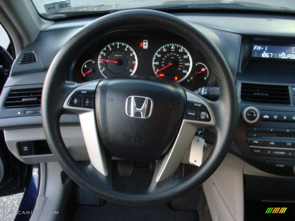 2008 Honda Accord LX-P Sedan Gray Steering Wheel Photo #74113663
