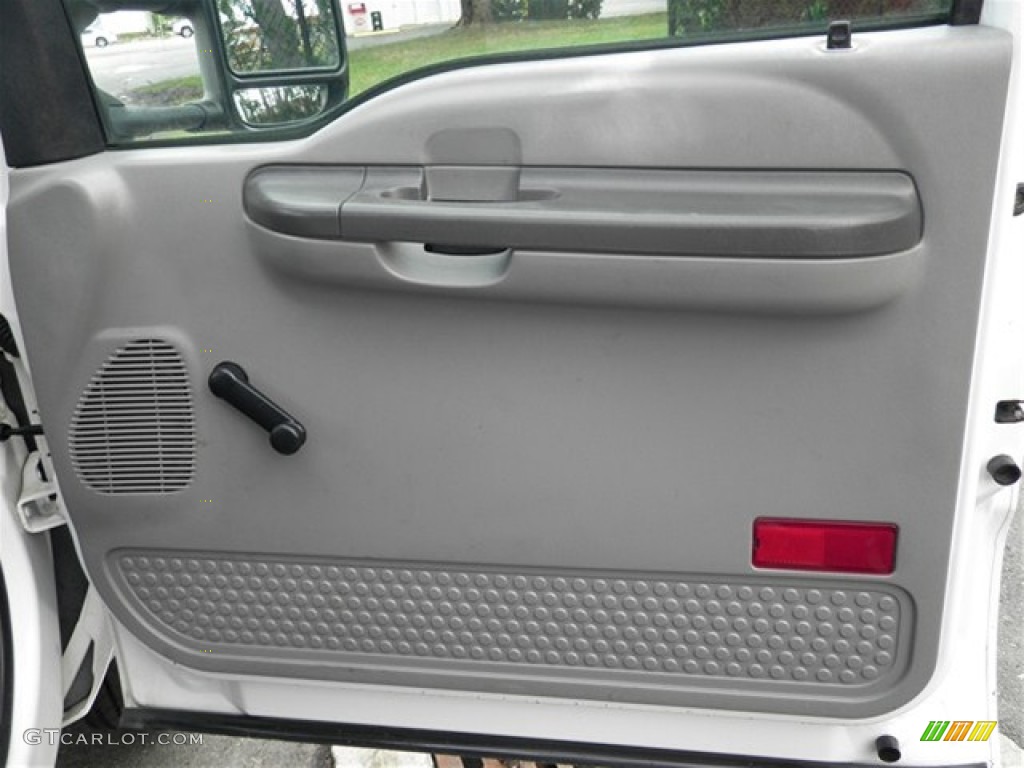2003 Ford F450 Super Duty XL Regular Cab 4x4 Utility Crane Truck Medium Flint Door Panel Photo #74114137