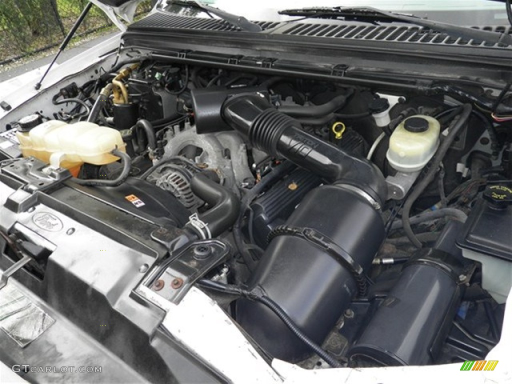2003 Ford F450 Super Duty XL Regular Cab 4x4 Utility Crane Truck Engine Photos