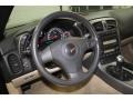 2007 Chevrolet Corvette Cashmere Interior Steering Wheel Photo