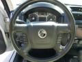2009 Mercury Mariner Cashmere Leather/Charcoal Black Interior Steering Wheel Photo