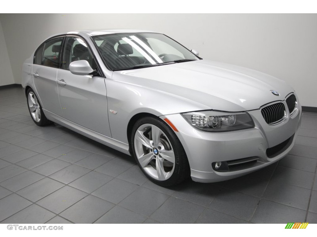 2011 3 Series 335i Sedan - Titanium Silver Metallic / Black photo #1
