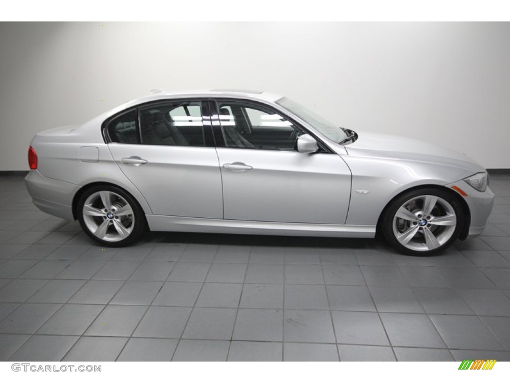 2011 3 Series 335i Sedan - Titanium Silver Metallic / Black photo #7