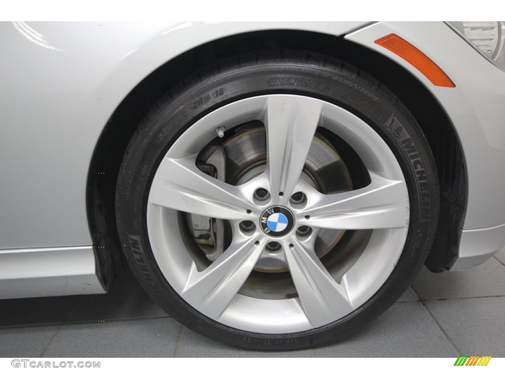 2011 3 Series 335i Sedan - Titanium Silver Metallic / Black photo #10
