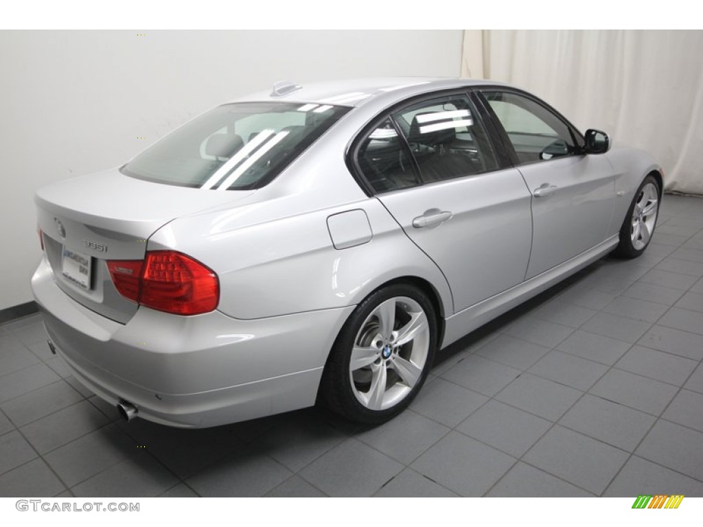 2011 3 Series 335i Sedan - Titanium Silver Metallic / Black photo #11