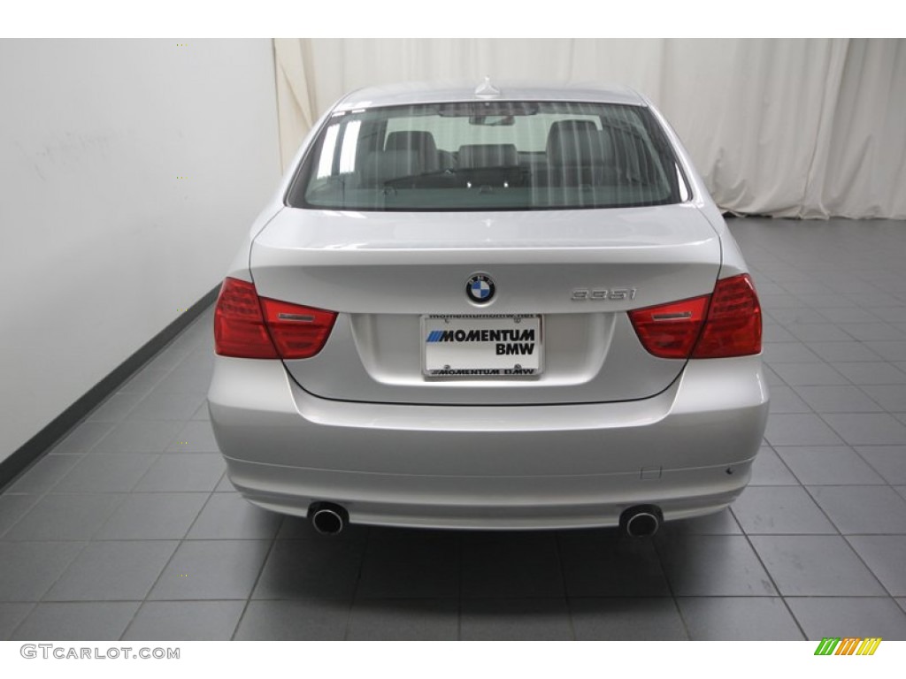 2011 3 Series 335i Sedan - Titanium Silver Metallic / Black photo #12