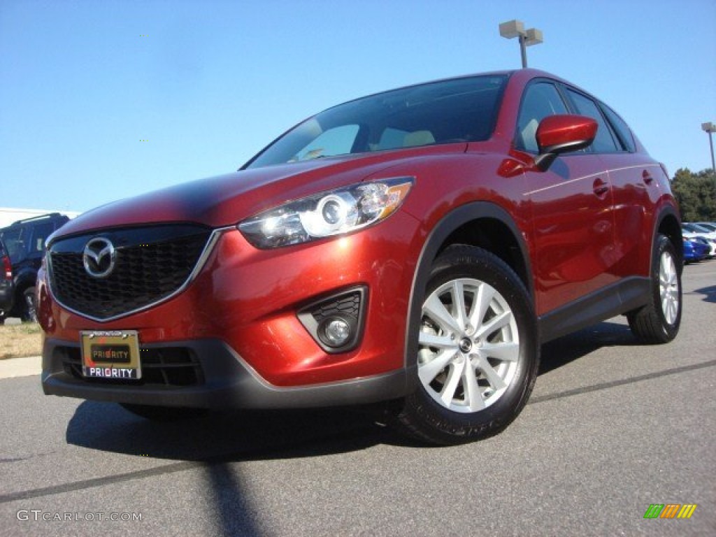 2013 CX-5 Touring - Zeal Red Mica / Sand photo #1