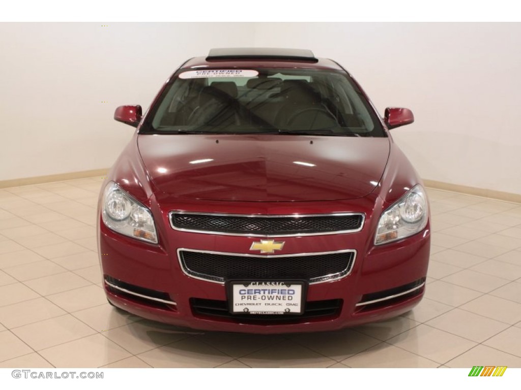 2008 Malibu LT Sedan - Red Jewel Tint Coat / Ebony photo #2