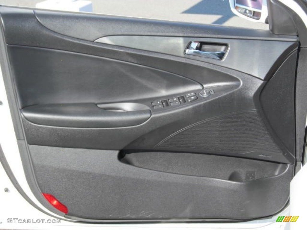 2011 Hyundai Sonata SE 2.0T Black Door Panel Photo #74120811