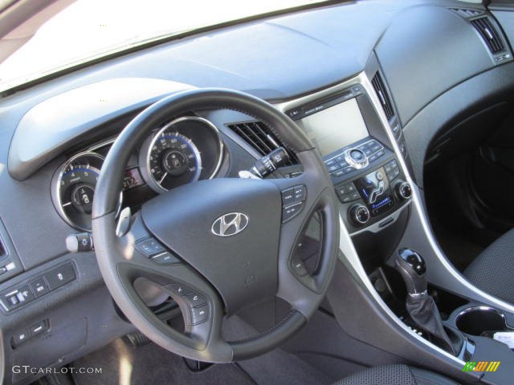 2011 Hyundai Sonata SE 2.0T Black Dashboard Photo #74120845