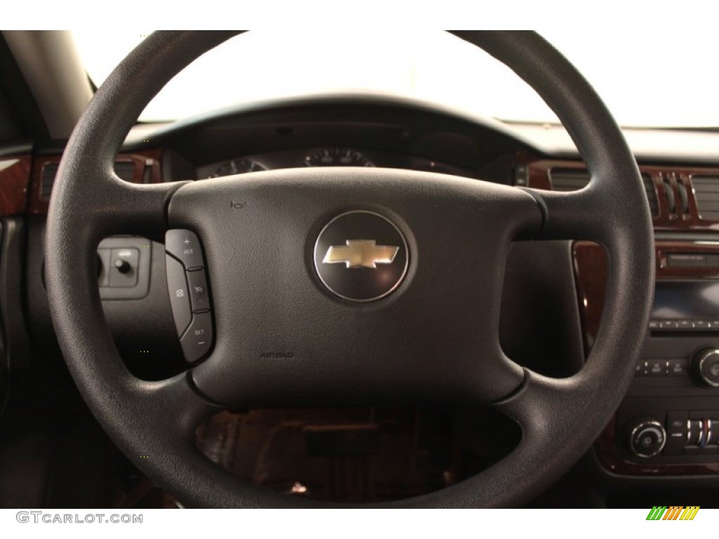 2008 Chevrolet Impala LT Ebony Black Steering Wheel Photo #74120860