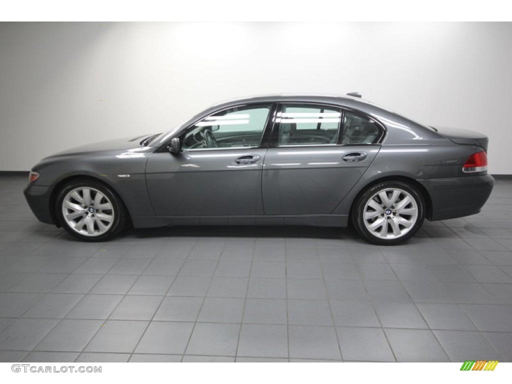 2004 7 Series 745i Sedan - Titanium Grey Metallic / Basalt Grey/Flannel Grey photo #2