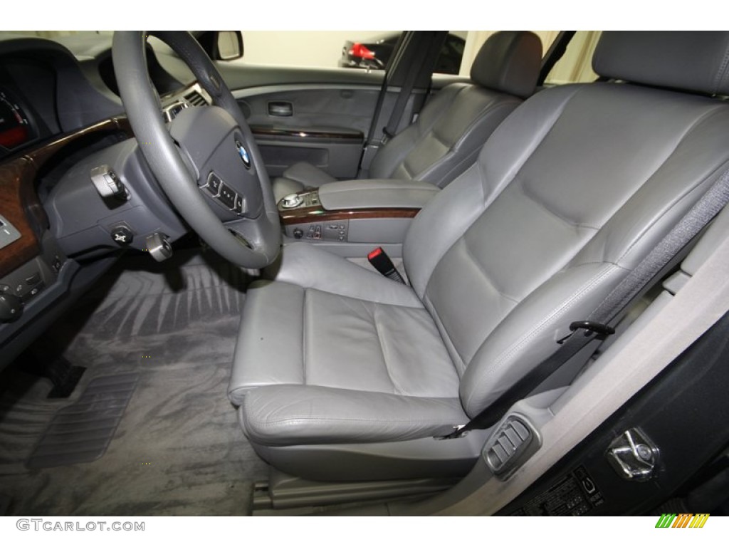 2004 7 Series 745i Sedan - Titanium Grey Metallic / Basalt Grey/Flannel Grey photo #3