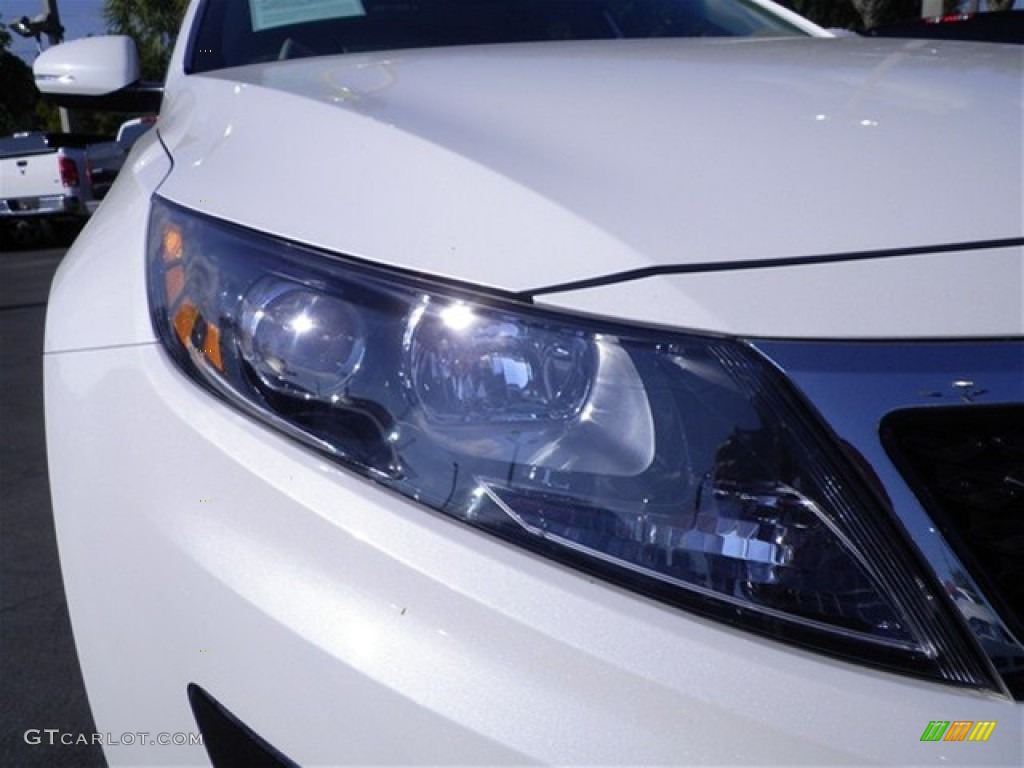 2012 Optima EX - Snow White Pearl / Gray photo #3