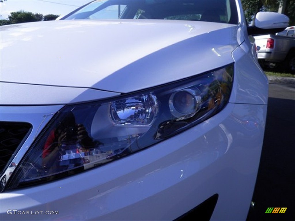 2012 Optima EX - Snow White Pearl / Gray photo #8