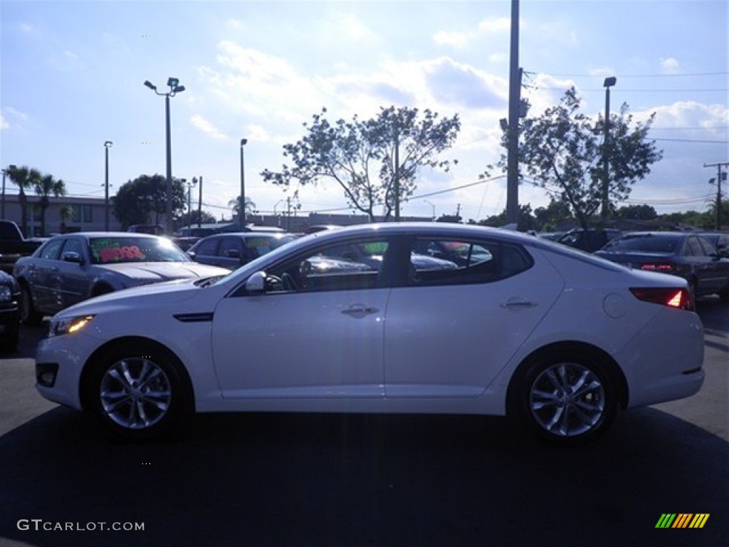 2012 Optima EX - Snow White Pearl / Gray photo #11