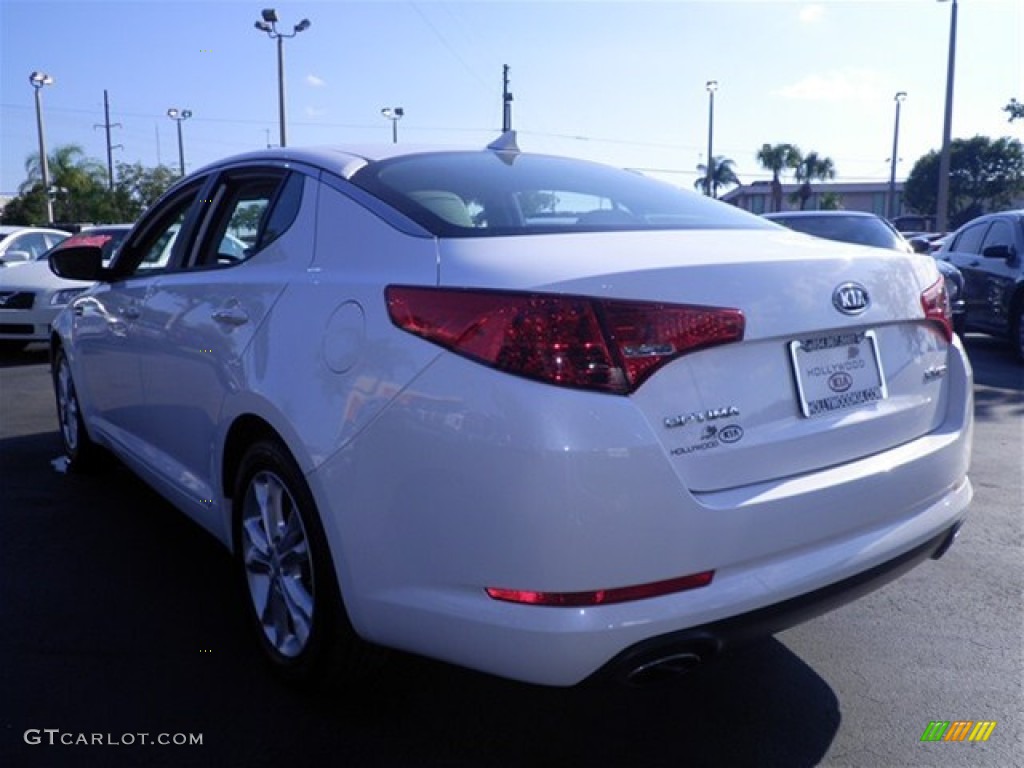 2012 Optima EX - Snow White Pearl / Gray photo #12