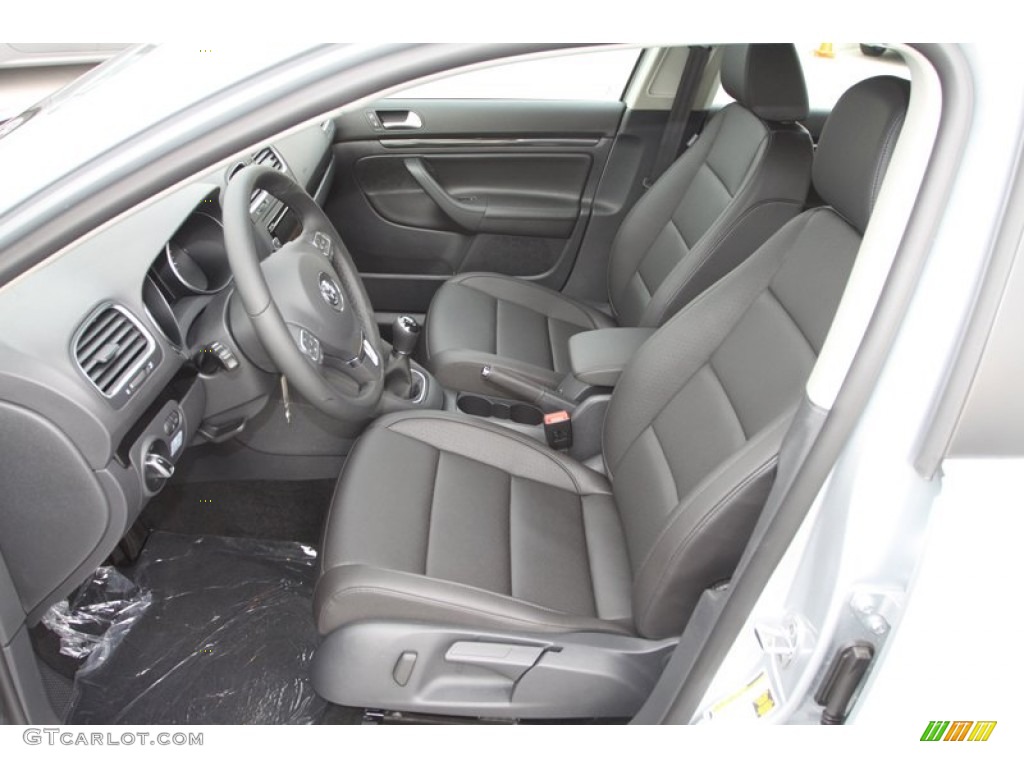 Titan Black Interior 2013 Volkswagen Jetta TDI SportWagen Photo #74121810