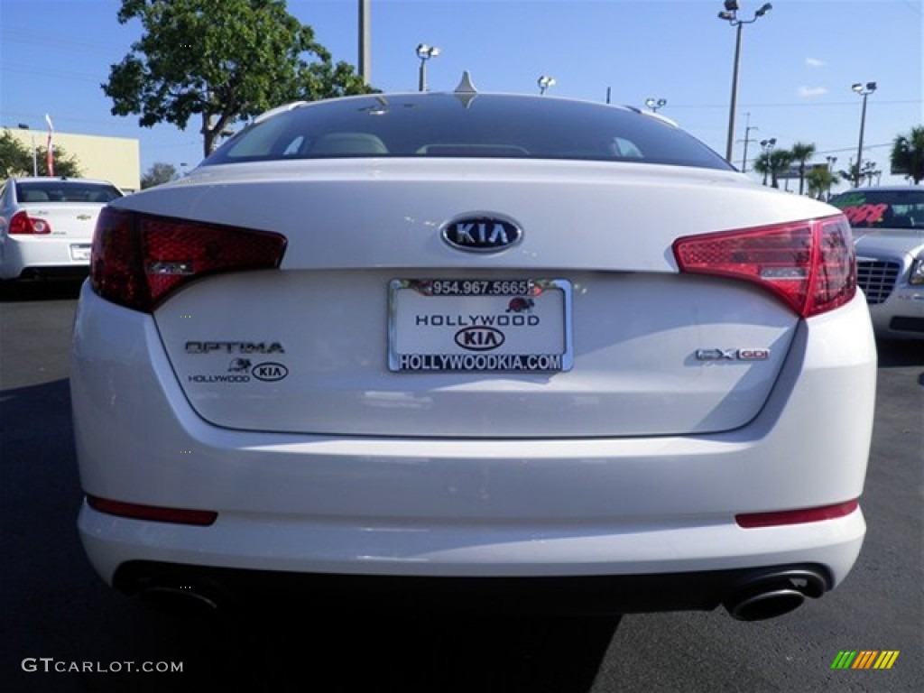 2012 Optima EX - Snow White Pearl / Gray photo #15
