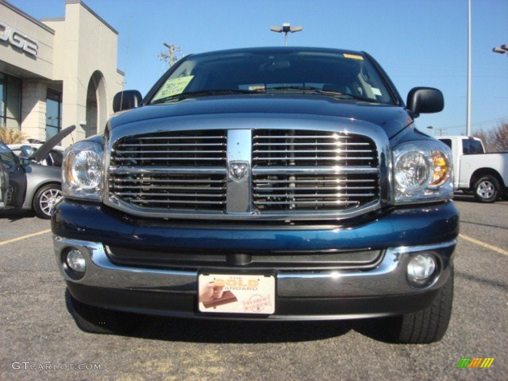 2008 Ram 1500 Big Horn Edition Quad Cab 4x4 - Patriot Blue Pearl / Medium Slate Gray photo #7