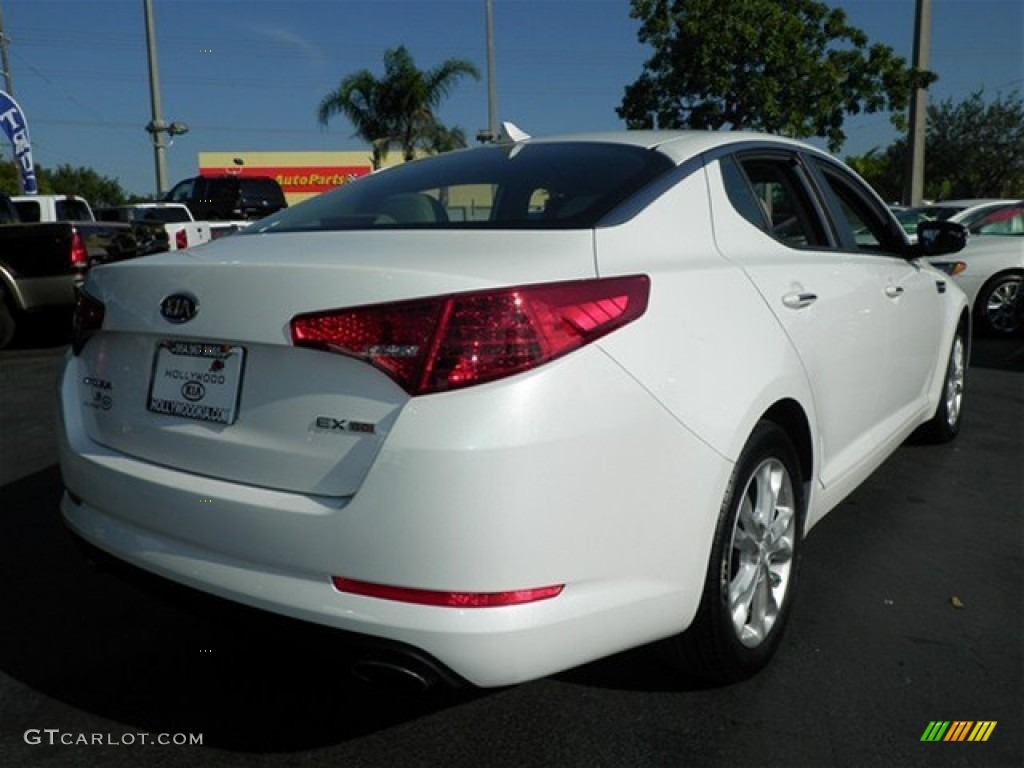 2012 Optima EX - Snow White Pearl / Gray photo #20