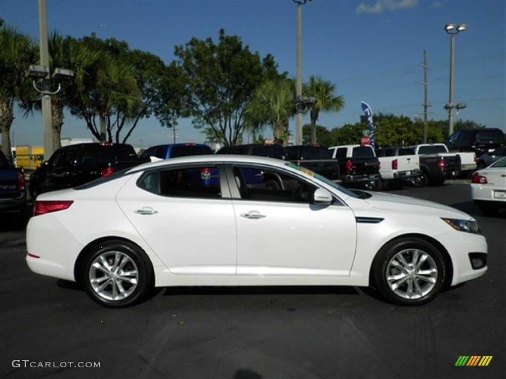 2012 Optima EX - Snow White Pearl / Gray photo #21