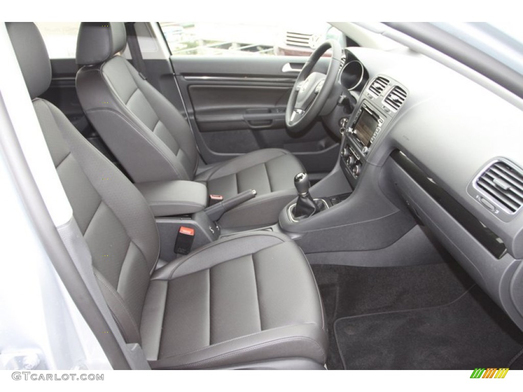 Titan Black Interior 2013 Volkswagen Jetta TDI SportWagen Photo #74122138