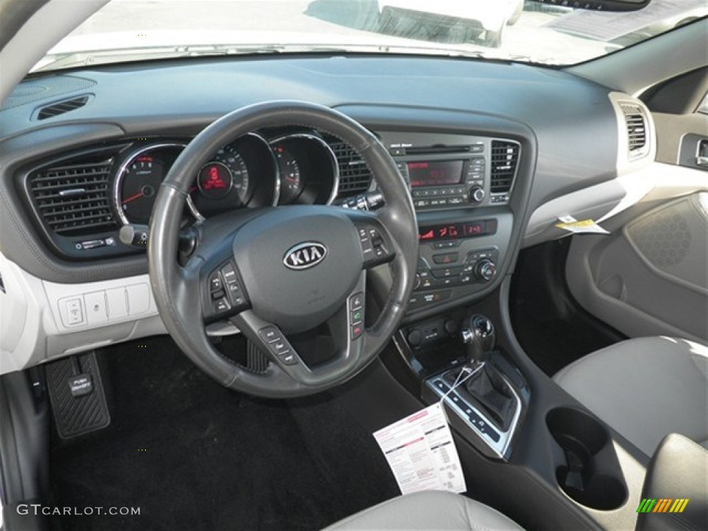 2012 Optima EX - Snow White Pearl / Gray photo #33