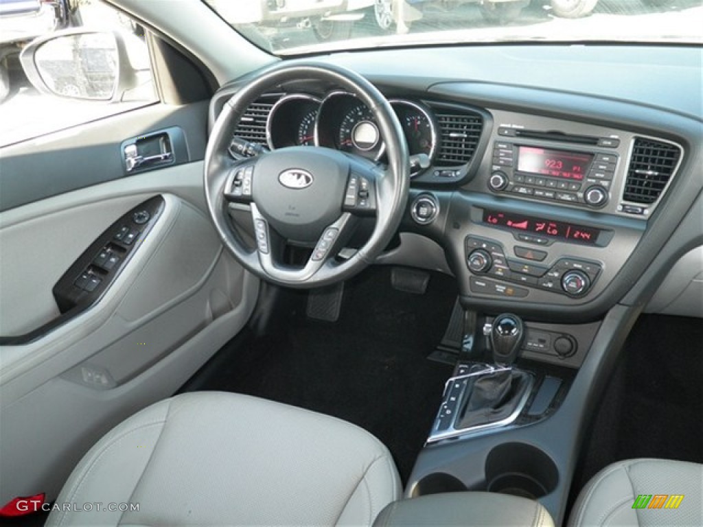 2012 Optima EX - Snow White Pearl / Gray photo #34