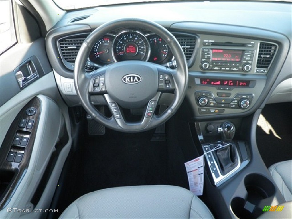 2012 Optima EX - Snow White Pearl / Gray photo #36