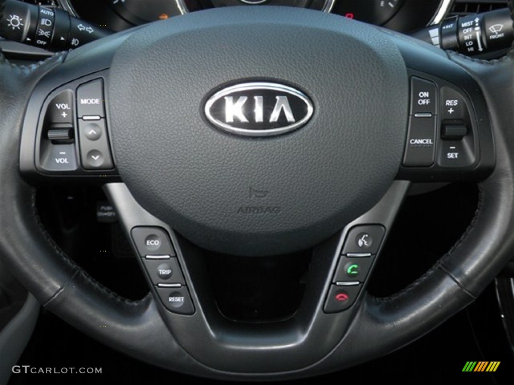 2012 Optima EX - Snow White Pearl / Gray photo #39