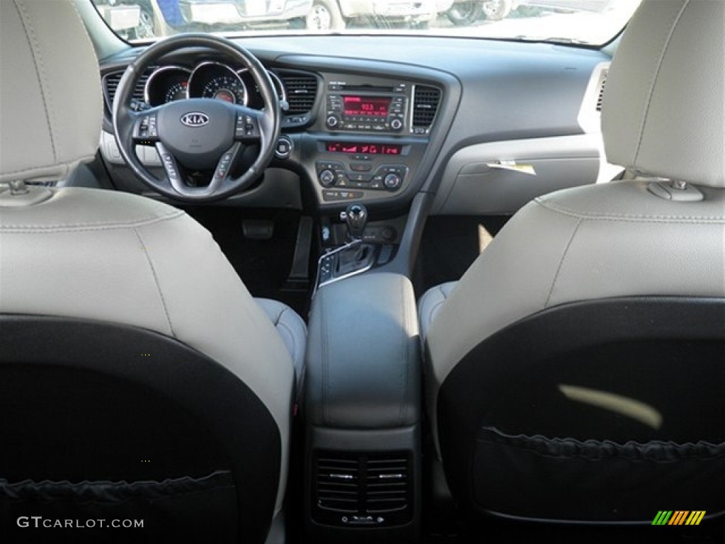 2012 Optima EX - Snow White Pearl / Gray photo #44