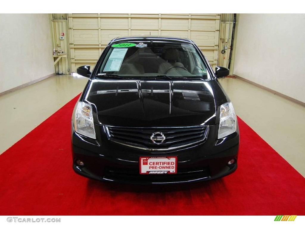 2011 Sentra 2.0 SL - Espresso Black / Beige photo #2