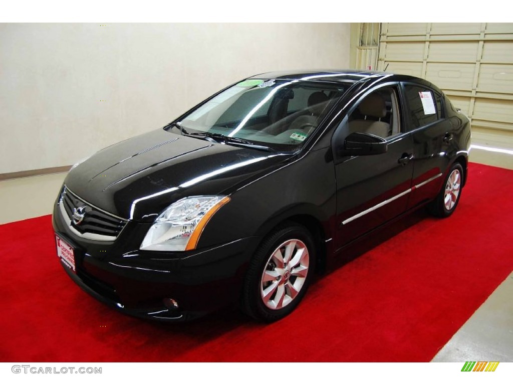 2011 Sentra 2.0 SL - Espresso Black / Beige photo #3