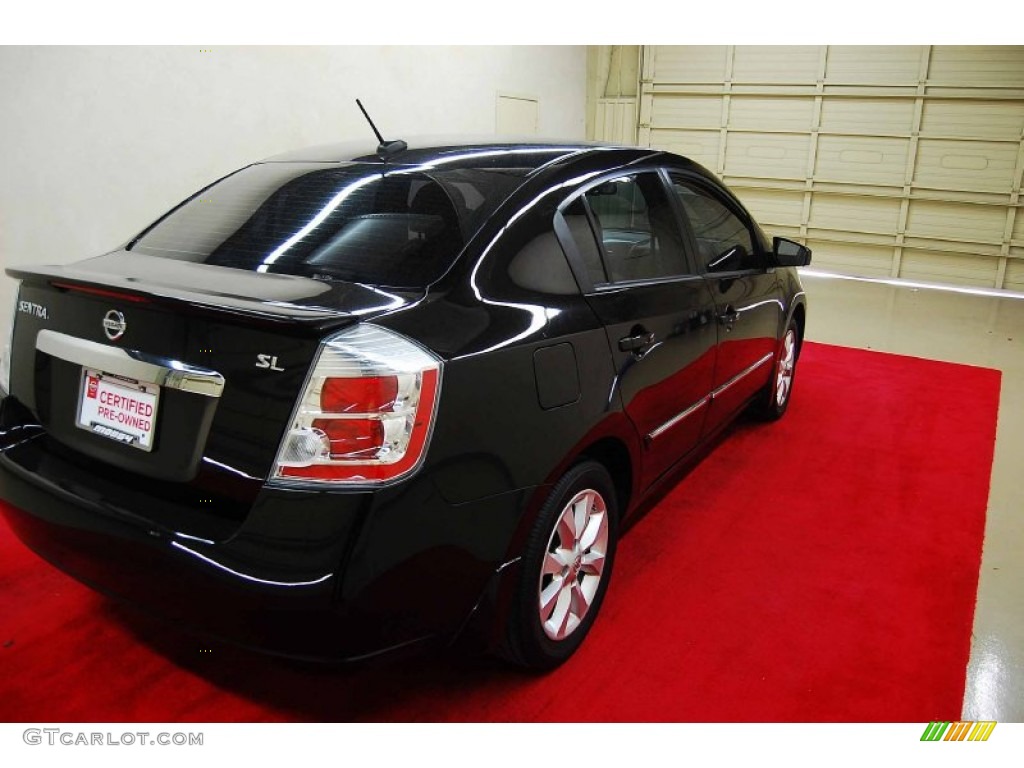 2011 Sentra 2.0 SL - Espresso Black / Beige photo #6