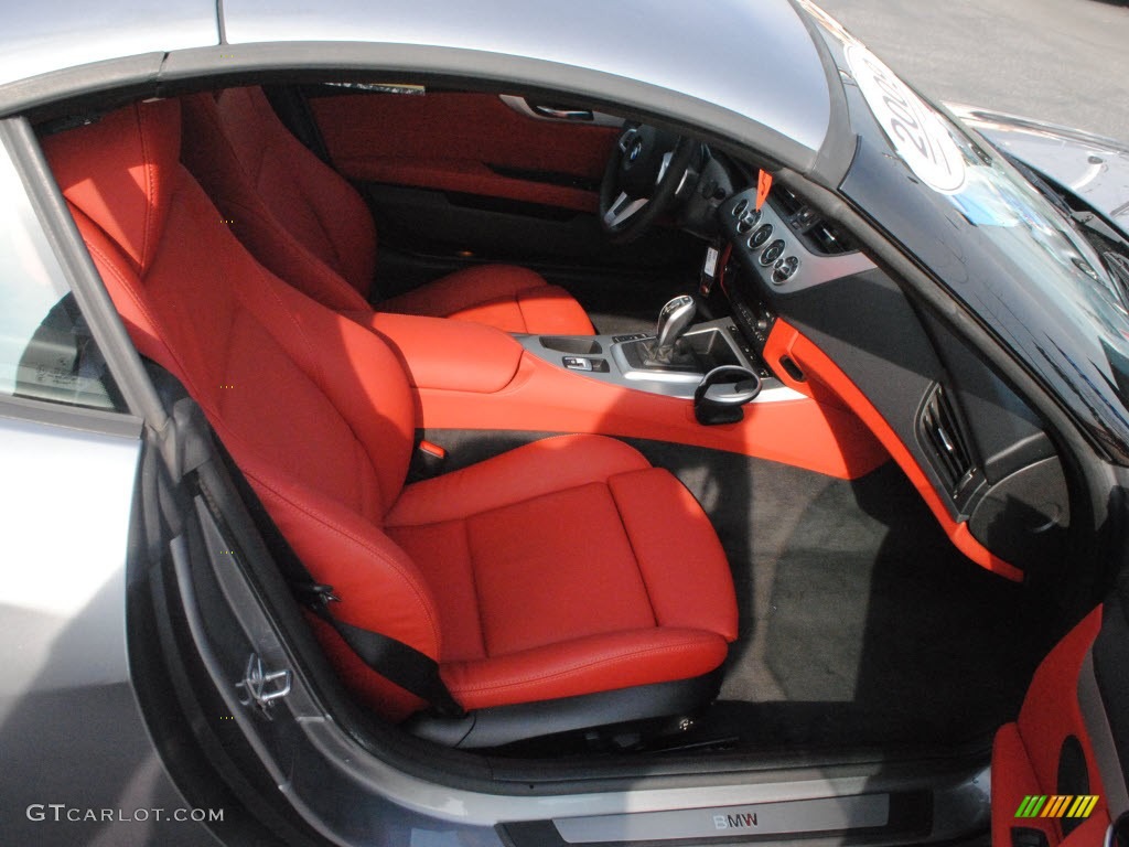 2009 Z4 sDrive35i Roadster - Space Gray Metallic / Coral Red Kansas Leather photo #4