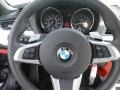 Coral Red Kansas Leather Steering Wheel Photo for 2009 BMW Z4 #74124241