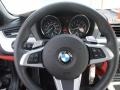 2009 BMW Z4 Coral Red Kansas Leather Interior Steering Wheel Photo