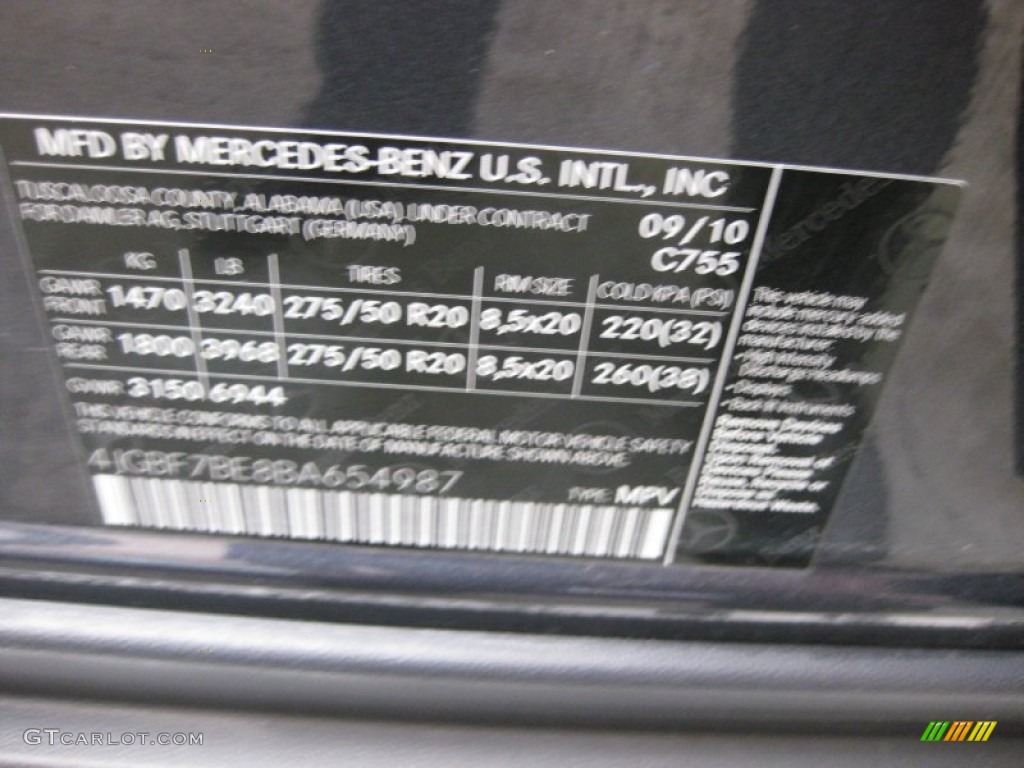 2011 GL 450 4Matic - Steel Grey Metallic / Black photo #29