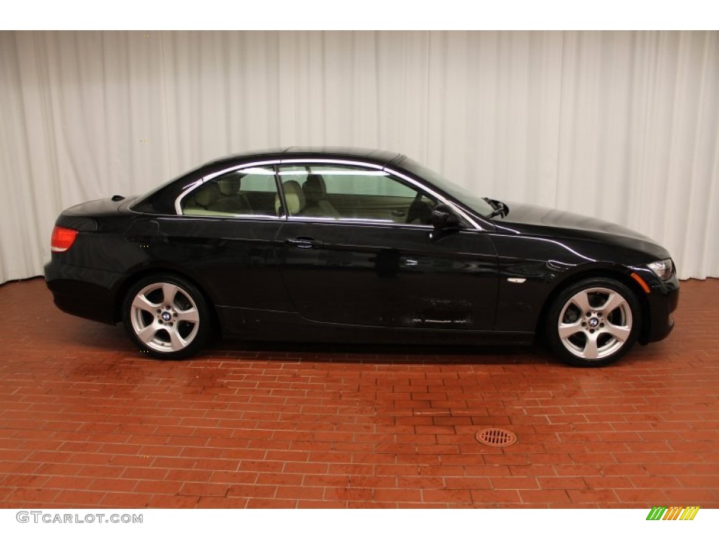 2010 3 Series 328i Convertible - Black Sapphire Metallic / Cream Beige photo #3