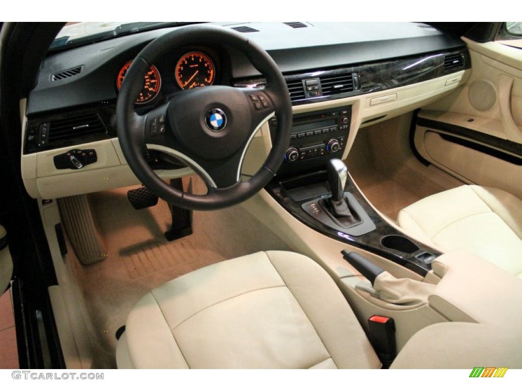 2010 3 Series 328i Convertible - Black Sapphire Metallic / Cream Beige photo #8