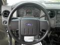 Medium Stone 2008 Ford F250 Super Duty XL Regular Cab Steering Wheel