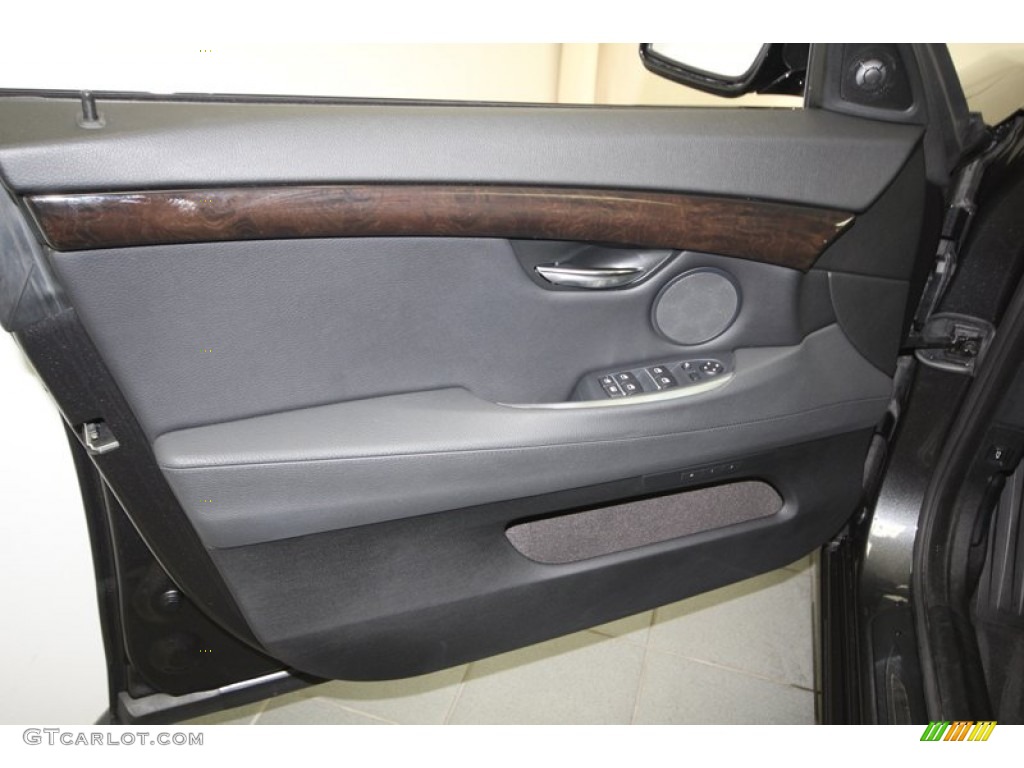 2010 BMW 5 Series 550i Gran Turismo Black Door Panel Photo #74126920