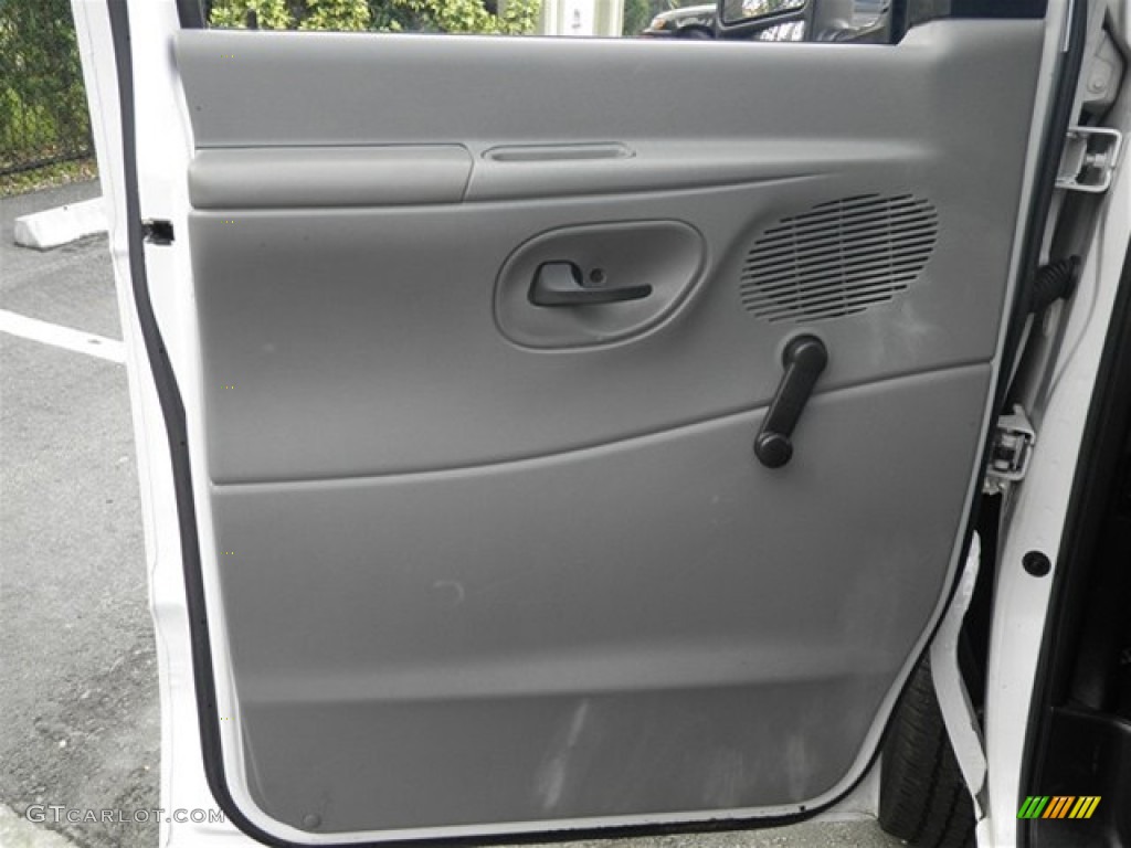 2008 Ford E Series Van E350 Super Duty Commericial Medium Flint Door Panel Photo #74127679