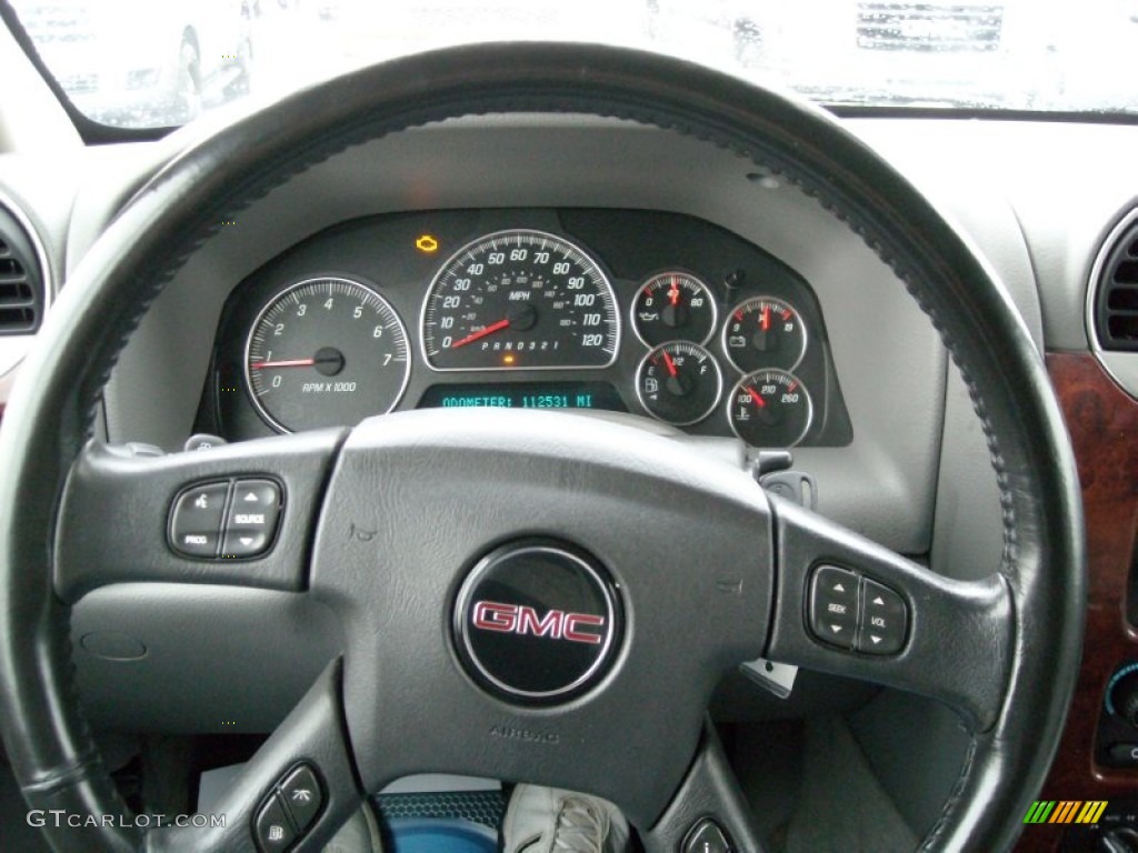 2006 GMC Envoy XL SLT 4x4 Light Gray Steering Wheel Photo #74127805